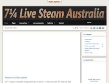 Tablet Screenshot of livesteamaustralia.com